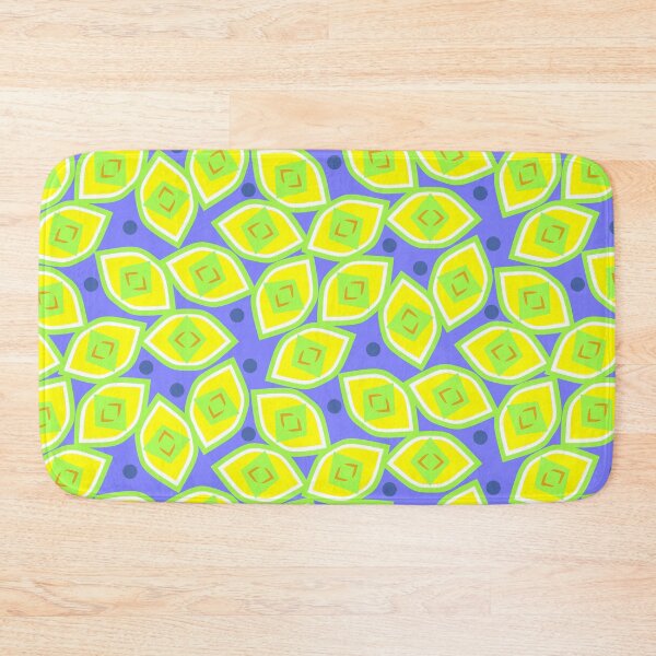Item preview, Lemon and Blueberry Abstract on Blue Half-Drop Repeat 5748 designed and sold by Art in My Loft.