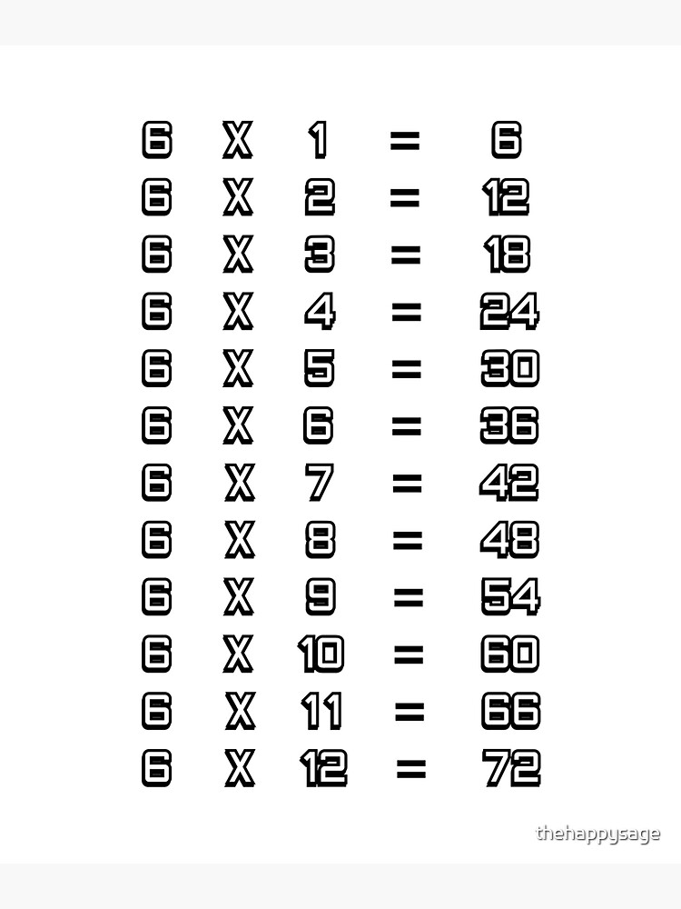 sticker-6-x-table-six-times-table-chart-tables-de-multiplication