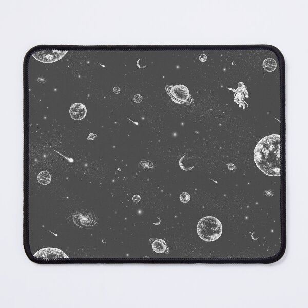Item preview, Grey and White Universe Planet Pattern designed and sold by artofclaire.