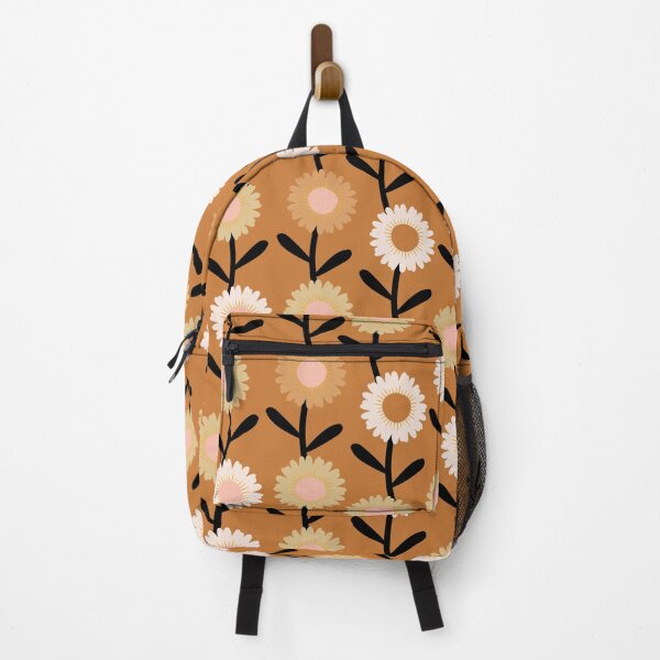 Item preview, Modern Daisy Floral Pattern Terra Cotta designed and sold by Octavia Soldani.