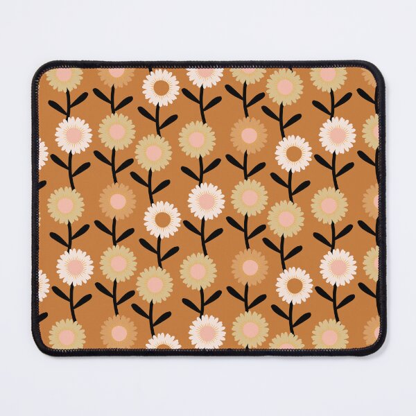 Item preview, Modern Daisy Floral Pattern Terra Cotta designed and sold by Octavia Soldani.