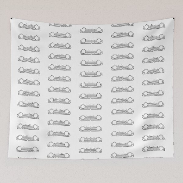 Item preview, Triumph TR4 classic British roadster sports car minimalist front outline graphic (black) designed and sold by soitwouldseem.