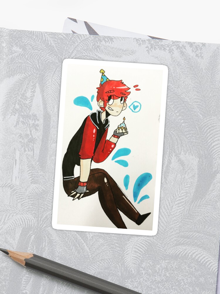 Happy Birthday Soran Me Sticker By Thorn Phantom Redbubble