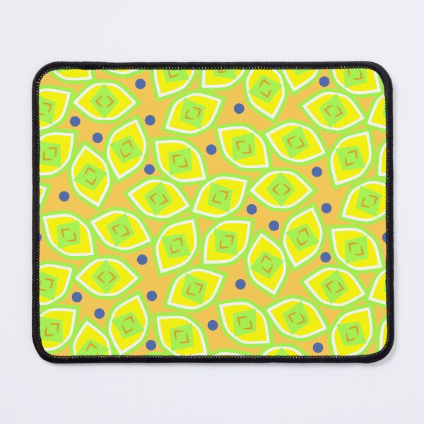 Item preview, Lemon and Blueberry Abstract on Soft Orange Half-Drop Repeat 5748 designed and sold by Art in My Loft.