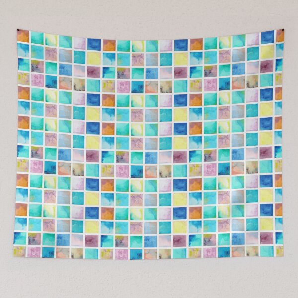 Item preview, Watercolor pattern Squares .  designed and sold by fuzzyfox.