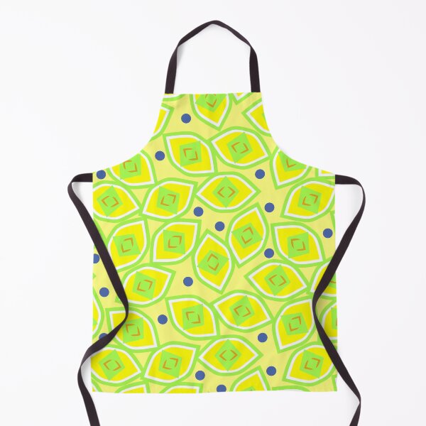 Item preview, Lemon and Blueberry Abstract on Yellow Half-Drop Repeat 5748 designed and sold by Art in My Loft.