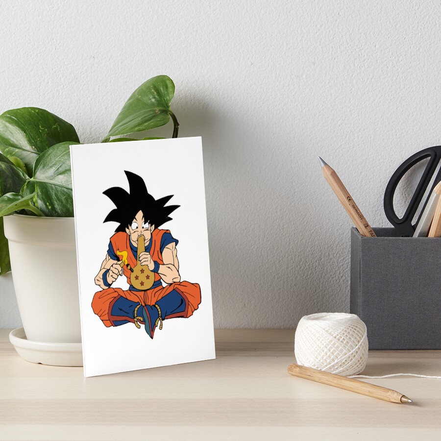 "Goku Smoking Dragon Ball Z" Art Board Print by ThaiHuyenStore Redbubble