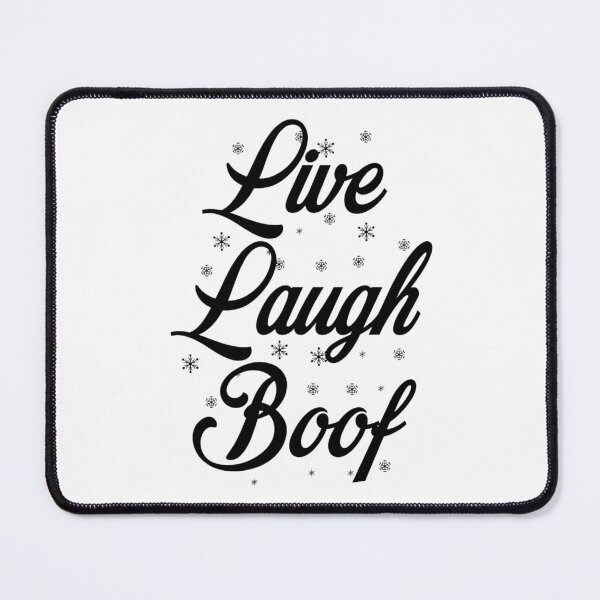 Item preview, Live Laugh Boof - Black White Retro Typography | Funny Ironic Meme designed and sold by Delandor.