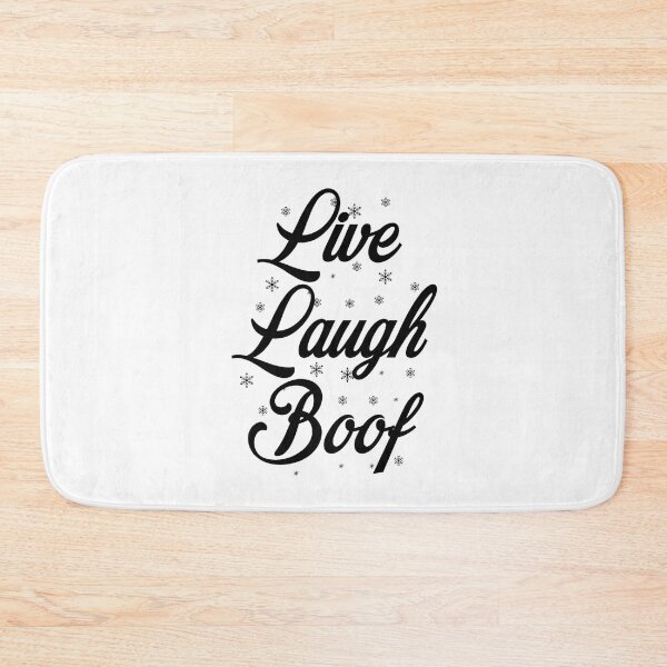 Item preview, Live Laugh Boof - Black White Retro Typography | Funny Ironic Meme designed and sold by Delandor.