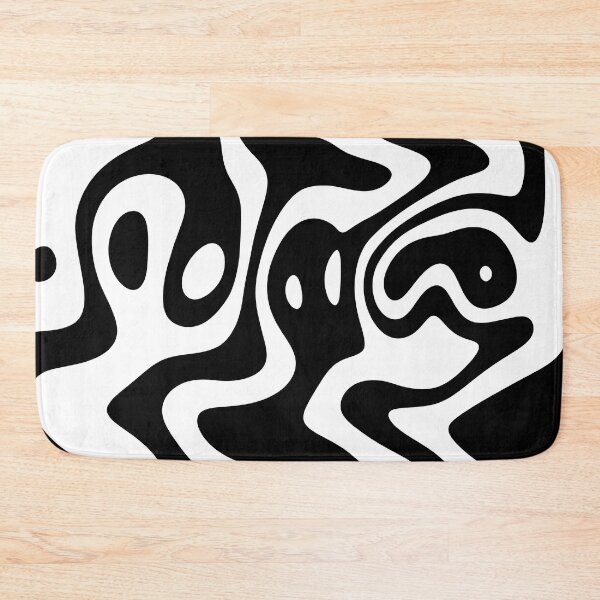 Item preview, Ghosts White X Black MousePad designed and sold by TheVirux.