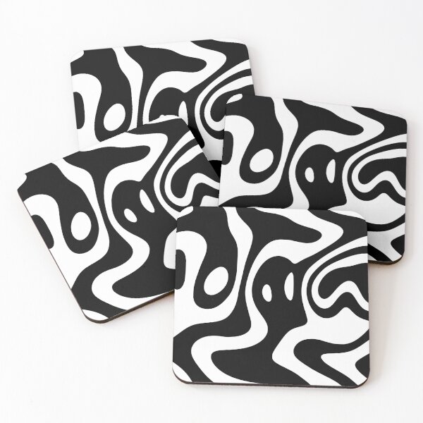 Item preview, Ghosts White X Black MousePad designed and sold by TheVirux.