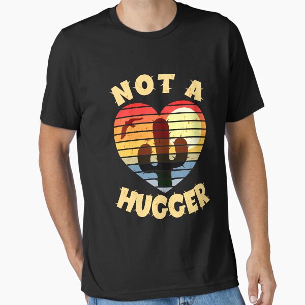 Item preview, Not A Hugger Funny Vintage Cactus Sarcastic Retro Saguaro Cactus designed and sold by SUNarea.