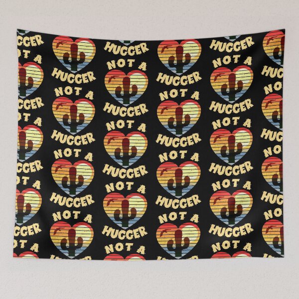 Item preview, Not A Hugger Funny Vintage Cactus Sarcastic Retro Saguaro Cactus designed and sold by SUNarea.