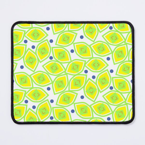 Item preview, Lemon and Blueberry Abstract on White Half-Drop Repeat 5748 designed and sold by Art in My Loft.