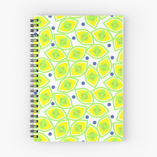 Item preview, Lemon and Blueberry Abstract on White Half-Drop Repeat 5748 designed and sold by Art in My Loft.
