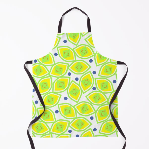 Item preview, Lemon and Blueberry Abstract on White Half-Drop Repeat 5748 designed and sold by Art in My Loft.