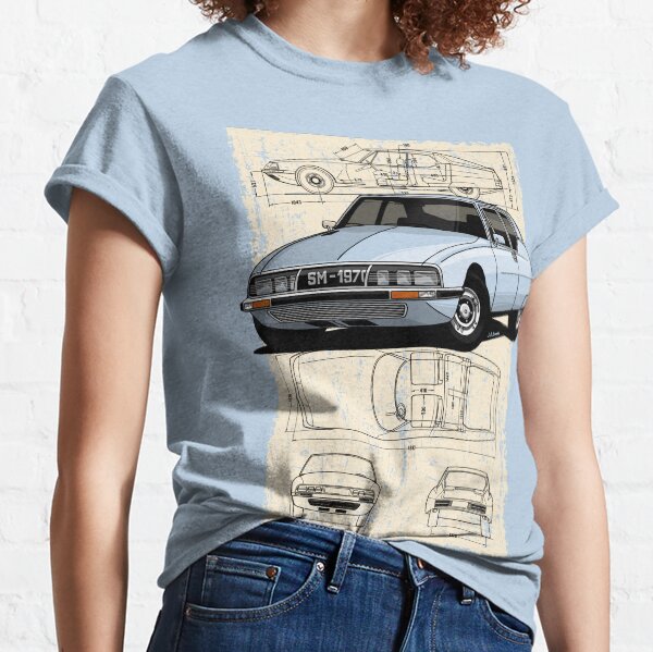Item preview, My drawing of the classic French Gran Turismo designed and sold by designjaag.