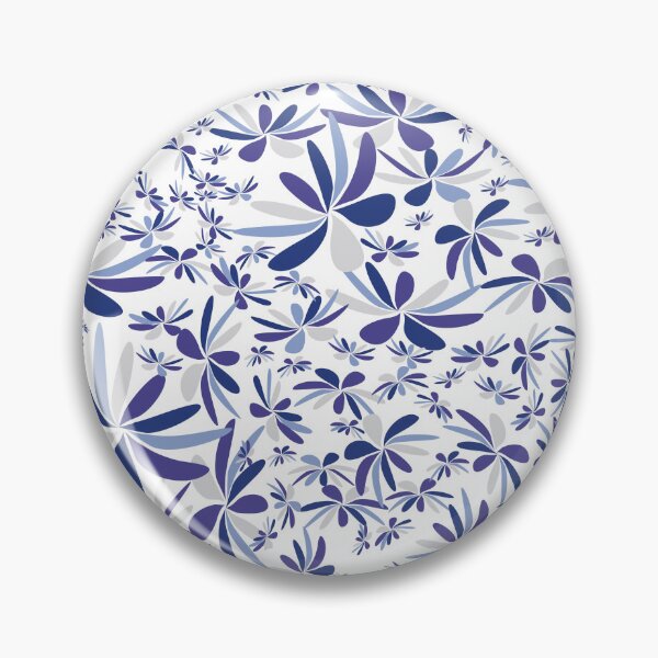 Item preview, Blue flowers designed and sold by pompelmouss.