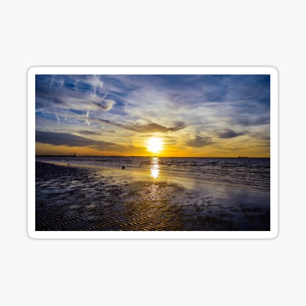 cape charles sunset Sticker