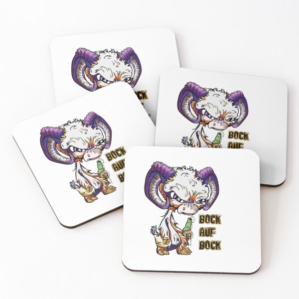Item preview, Purple and Orange Cartoon German GOAT: Bock auf Bock designed and sold by iduzarts.