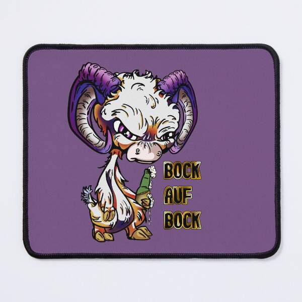 Item preview, Purple and Orange Cartoon German GOAT: Bock auf Bock designed and sold by iduzarts.