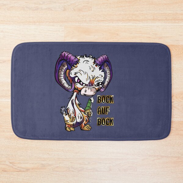 Item preview, Purple and Orange Cartoon German GOAT: Bock auf Bock designed and sold by iduzarts.