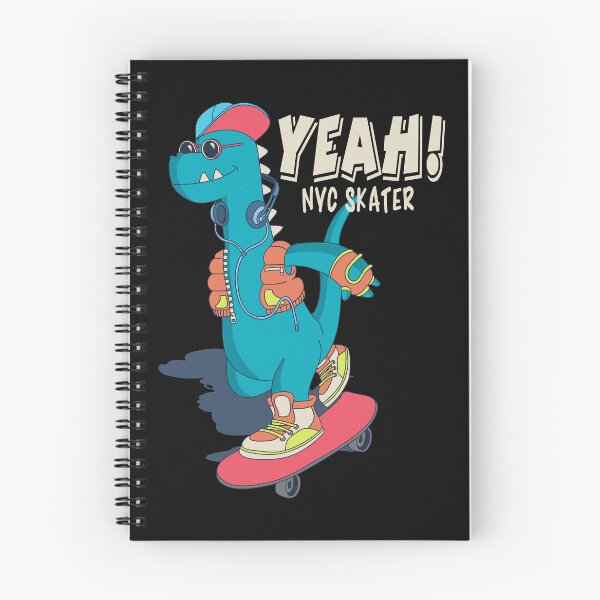 Aperçu de l'œuvre Ouais New York Dino Skater créée et vendue par D3monic.