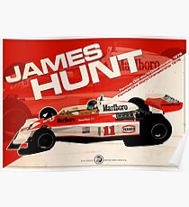 James Hunt - F1 1976 Poster
