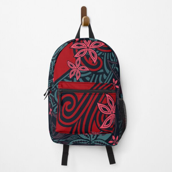 Item preview, Polynesian - Hawaiian - Samoan Midnight Tribal Floral designed and sold by sunnthreads.