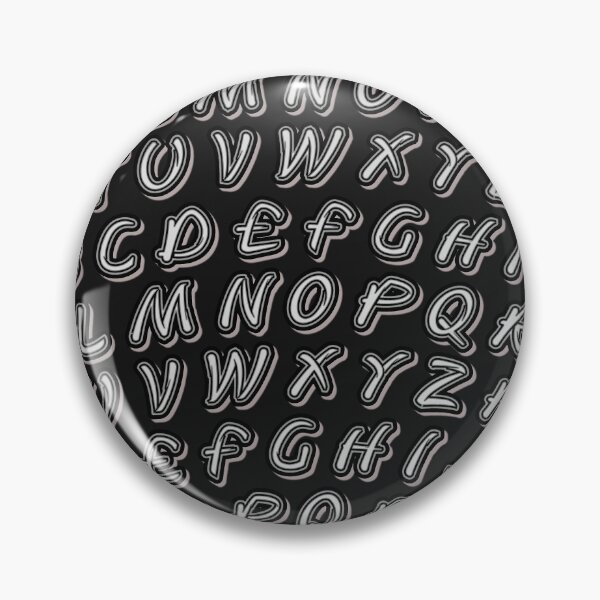 Item preview, English alphabet with distinctive design. designed and sold by storefunnypets.
