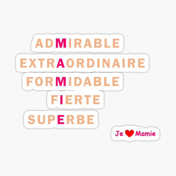 Mamie Stickers Redbubble