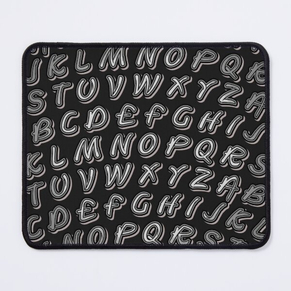 Item preview, English alphabet with distinctive design. designed and sold by storefunnypets.