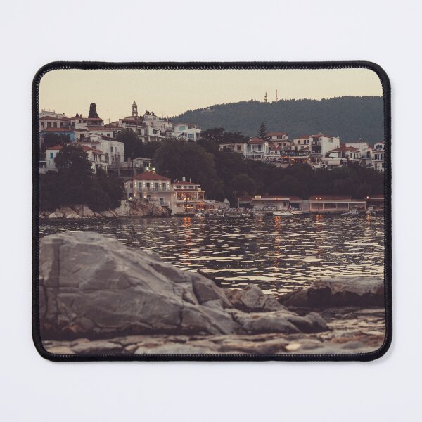 Item preview, Skiathos -  Evening view of the old port designed and sold by skiathoscrafts.