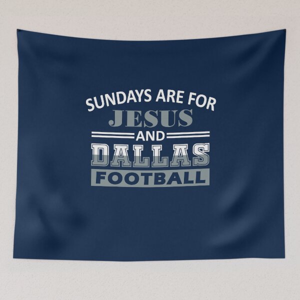 Item preview, Funny Dallas Football Fan - Sundays Are For Jesus And DAL designed and sold by doiron3525.