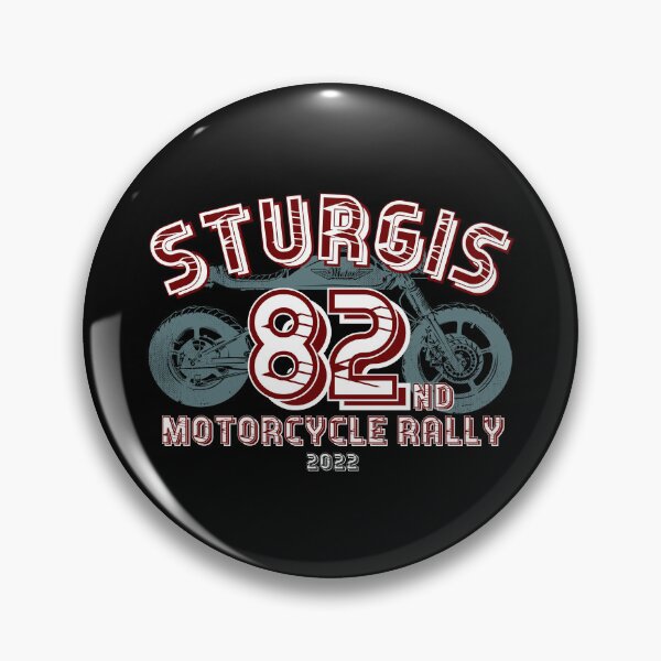 Item preview, 82 Sturgis Motorcycle Rally 2022 red designed and sold by PincGeneral.