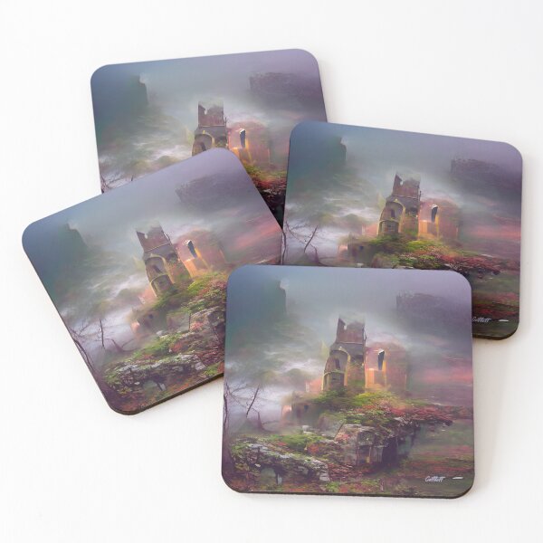 Item preview, Ancient Church Ruins - Archeology - Mist and Fog - Church designed and sold by CattlettArt.