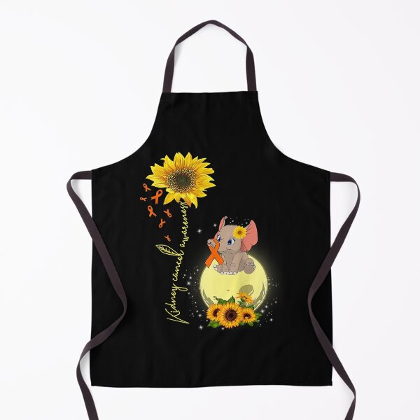 Item preview, Hippie elephant sunflower kidney cancer awareness survivor designed and sold by shannange.