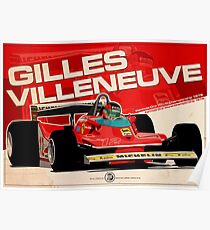 Gilles Villeneuve - F1 1979 Poster
