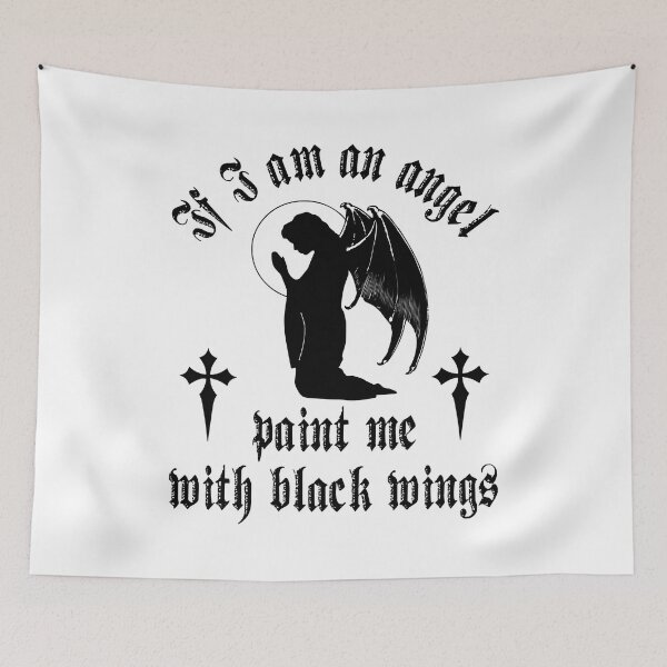 Item preview, Bravery Lively Strong Good If I Am An Angel Paint Me With Black Wings  Anne Rice Retro designed and sold by CoreynBissettyn.