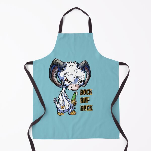 Item preview, White Cartoon German GOAT: Bock auf Bock designed and sold by iduzarts.