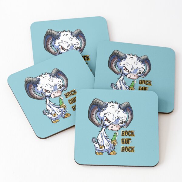 Item preview, White Cartoon German GOAT: Bock auf Bock designed and sold by iduzarts.