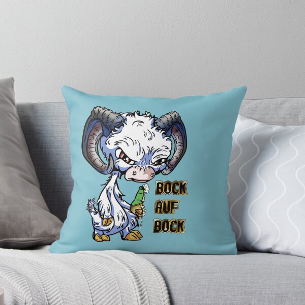 Item preview, White Cartoon German GOAT: Bock auf Bock designed and sold by iduzarts.
