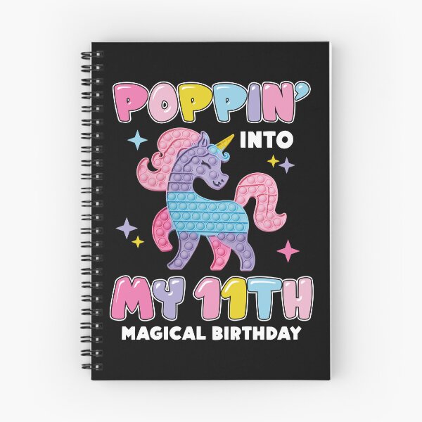 Item preview, Popping Into My 11th Magical Birthday Unicorn Pop It Fidget Kids designed and sold by Master Jay.