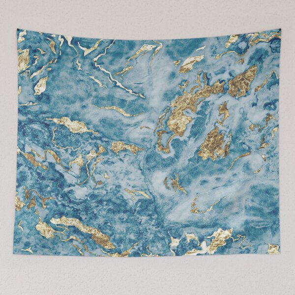 Item preview, Blue marble and gold glitter designed and sold by AlexGolyakov.