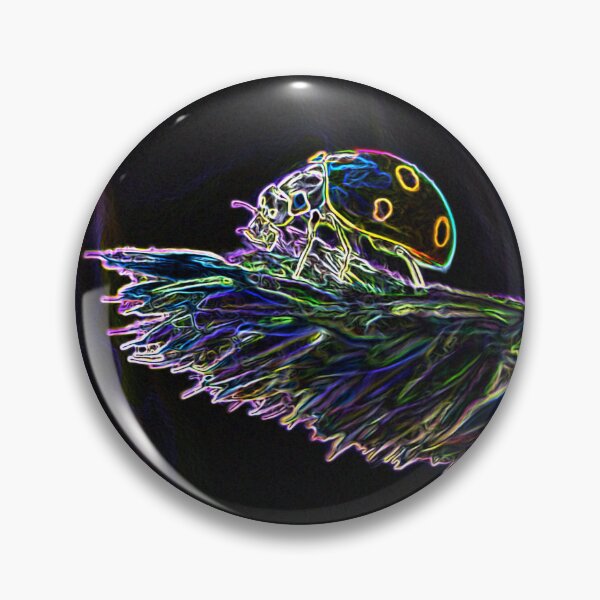 Item preview, Pop art neon ladybug neon happiness designed and sold by Your Happy Life.