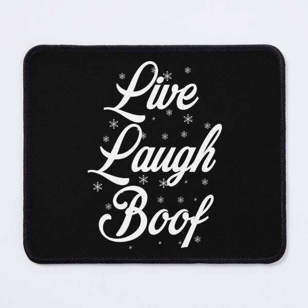 Item preview, Live Laugh Boof - Black White Retro Typography | Funny Ironic Memes designed and sold by Delandor.