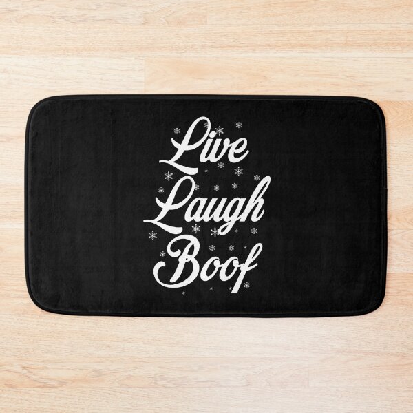 Item preview, Live Laugh Boof - Black White Retro Typography | Funny Ironic Memes designed and sold by Delandor.
