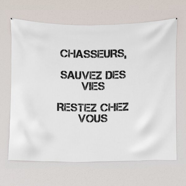 Item preview, humor against hunting designed and sold by Catcrea.