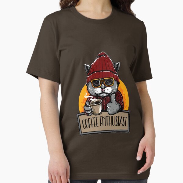 Item preview, Coffee Enthusiast Funny cat pun. Coffee jokes designed and sold by GraphismNinja.