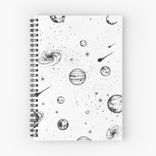 Item preview, Black and White Circle Space Illustration designed and sold by artofclaire.